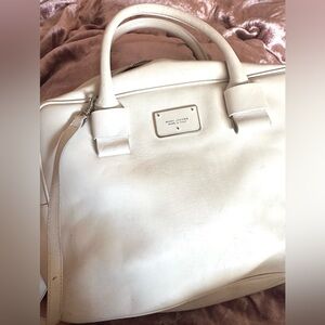 MARC JACOBS The Joe Handbag White leather Purse with lock